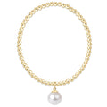 enewton Classic Gold 3mm Bracelet - Classic Pearl 10mm Charm