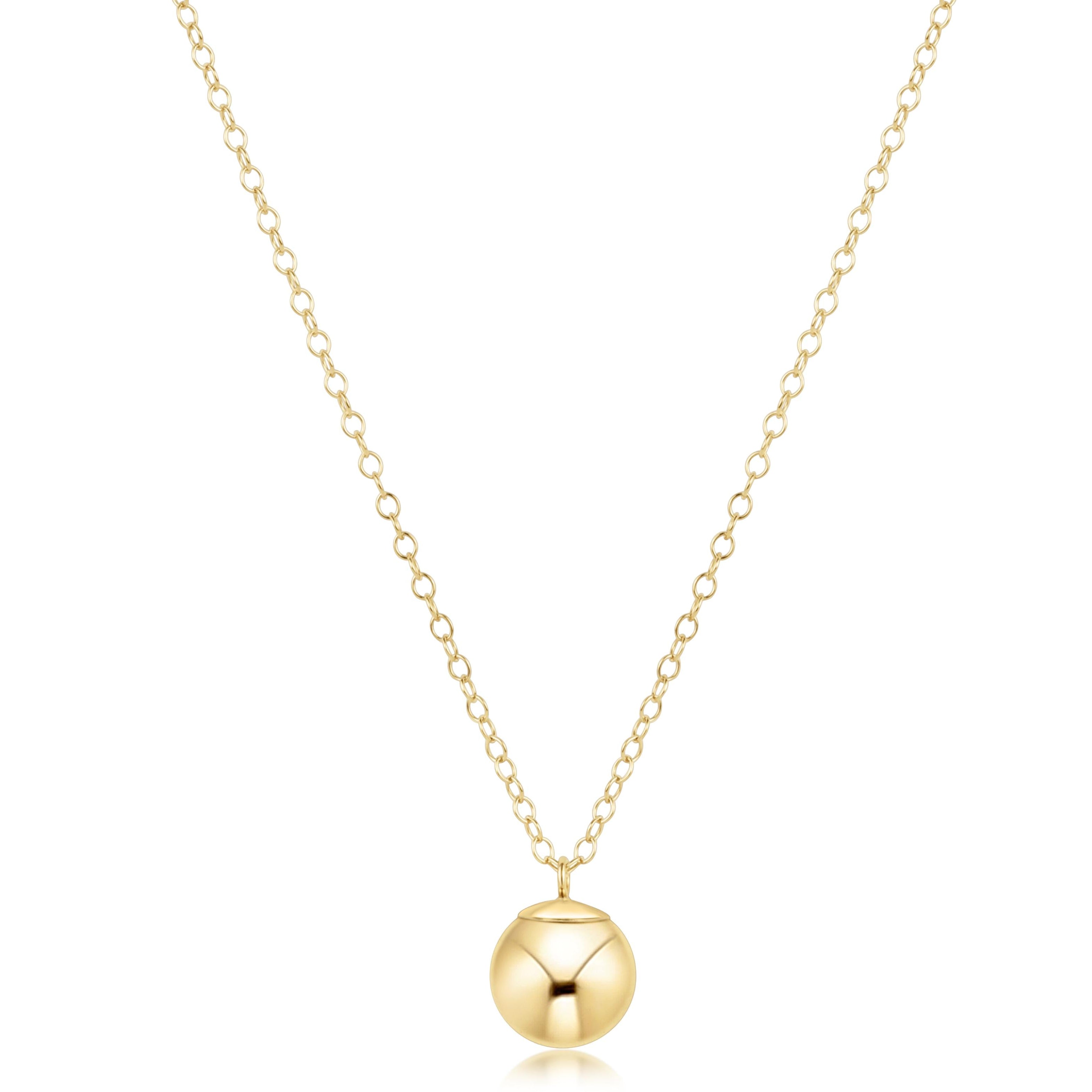 enewton 16" Necklace Gold - Classic Gold 10mm Charm