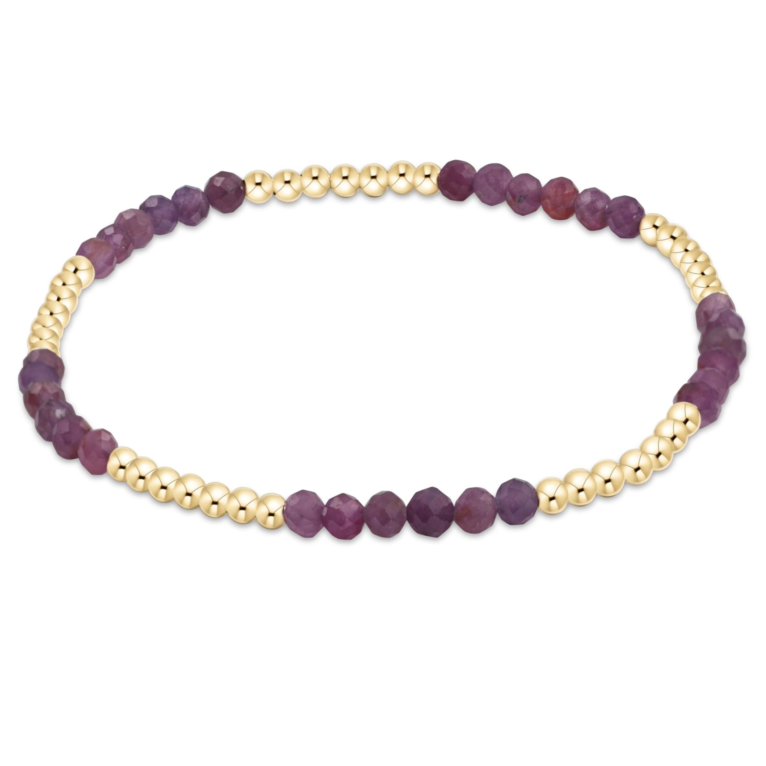 enewton Blissful Pattern 2.5mm Bead Bracelet - Ruby