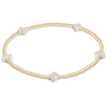 enewton egirl Signature Cross Small Gold Pattern 2mm Bead Bracelet