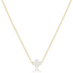 enewton egirl Signature Small Cross Necklace Gold 14"