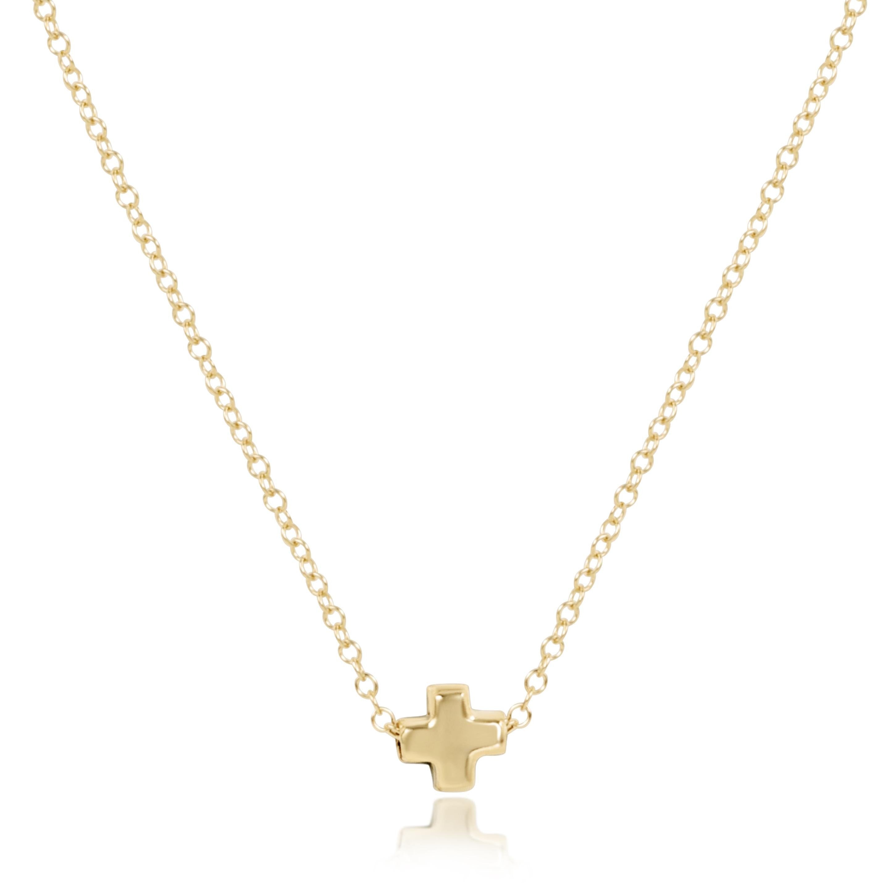enewton 16" Necklace Gold - Signature Cross Small Gold