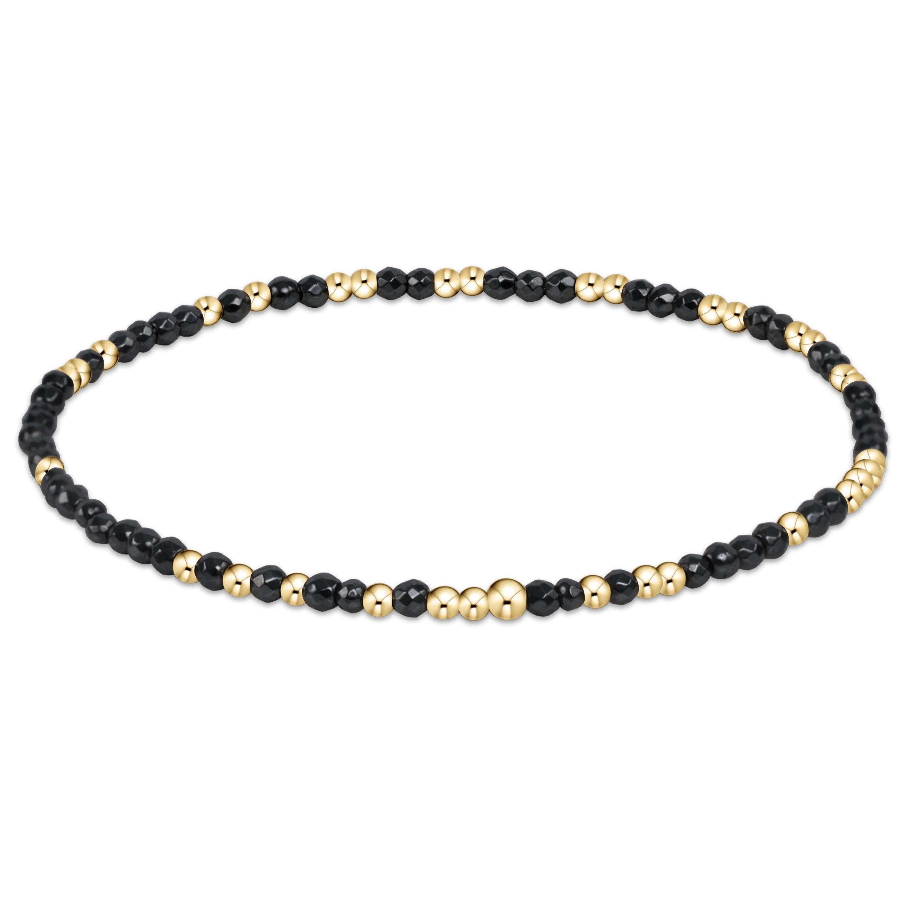 enewton Hope Unwritten Gemstone 2mm Bead Bracelet - Faceted Hematite