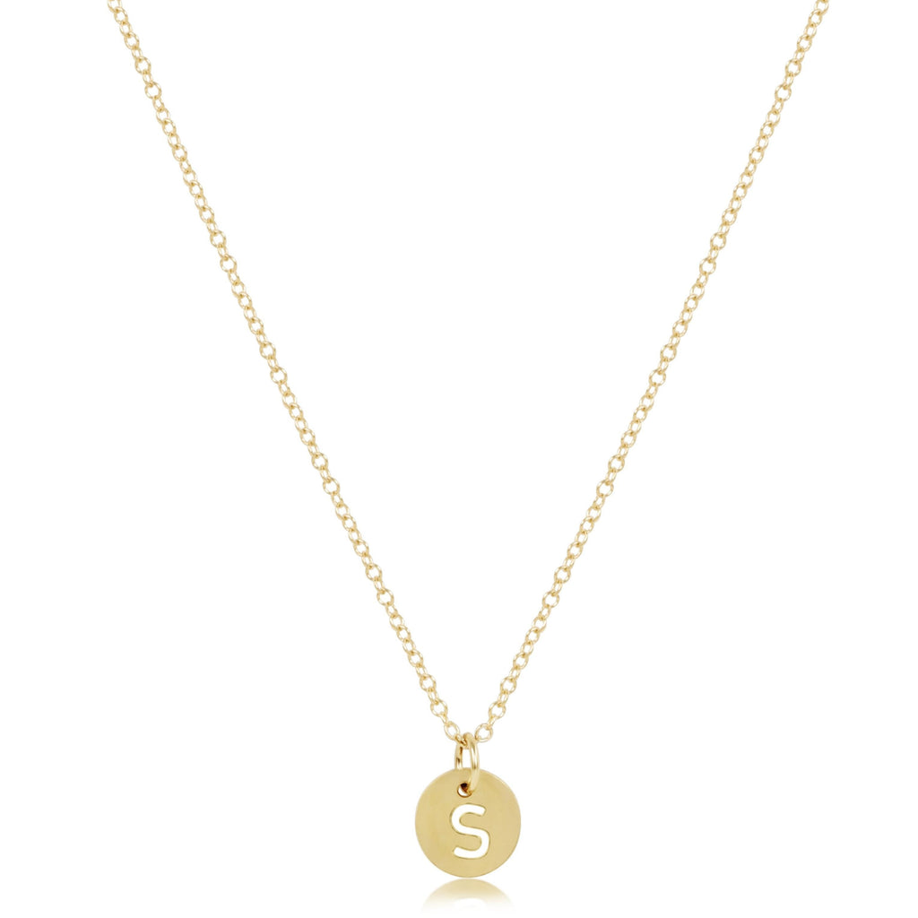 enewton 16" Necklace Gold - Respect Small Gold Disc
