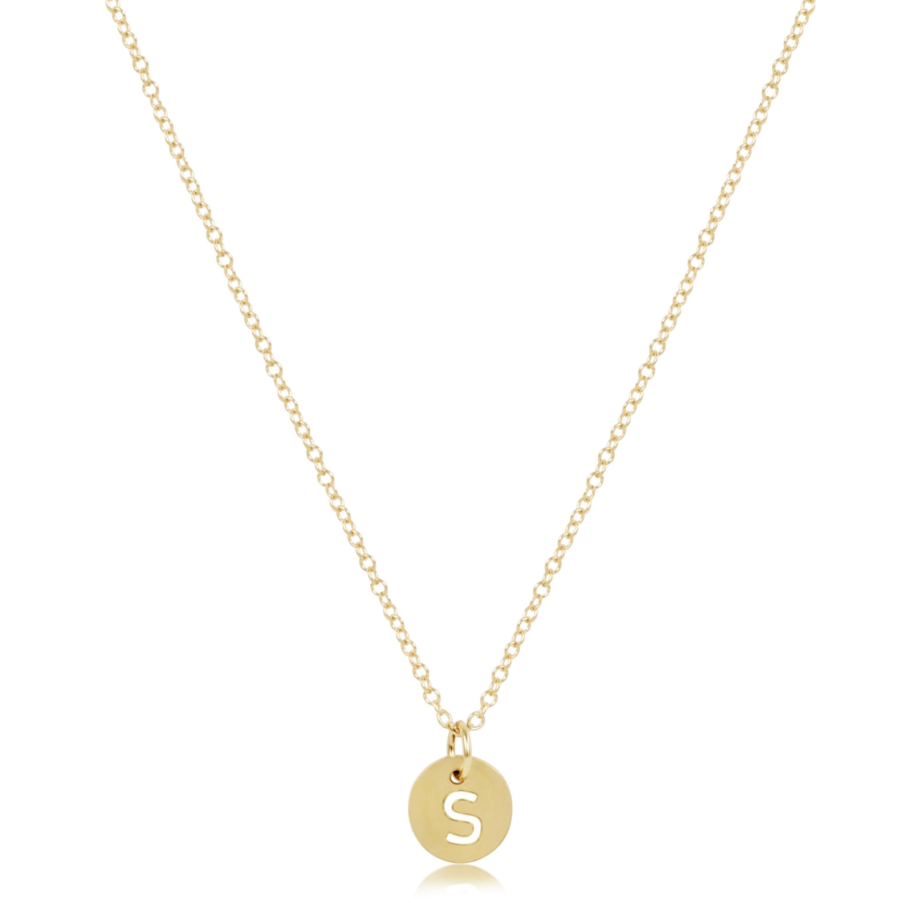 enewton 16" Necklace Gold - Respect Small Gold Disc