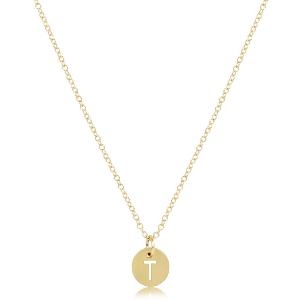 enewton 16" Necklace Gold - Respect Small Gold Disc