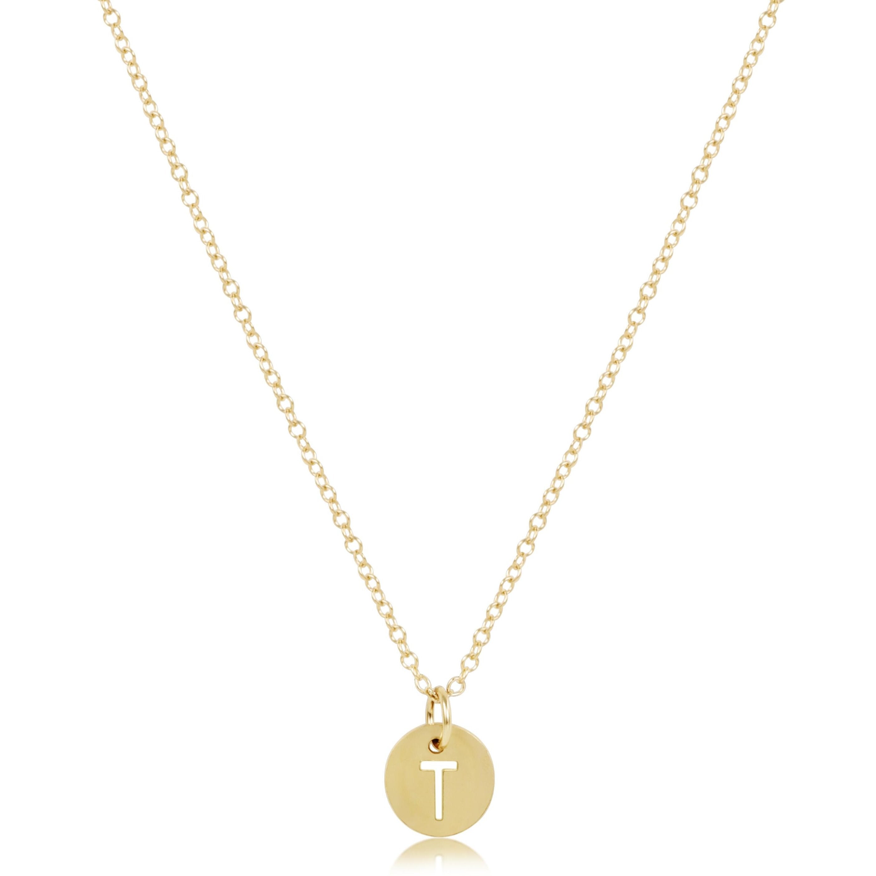 enewton 16" Necklace Gold - Respect Small Gold Disc
