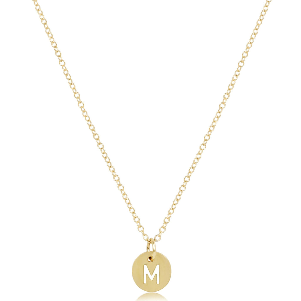 enewton 16" Necklace Gold - Respect Small Gold Disc