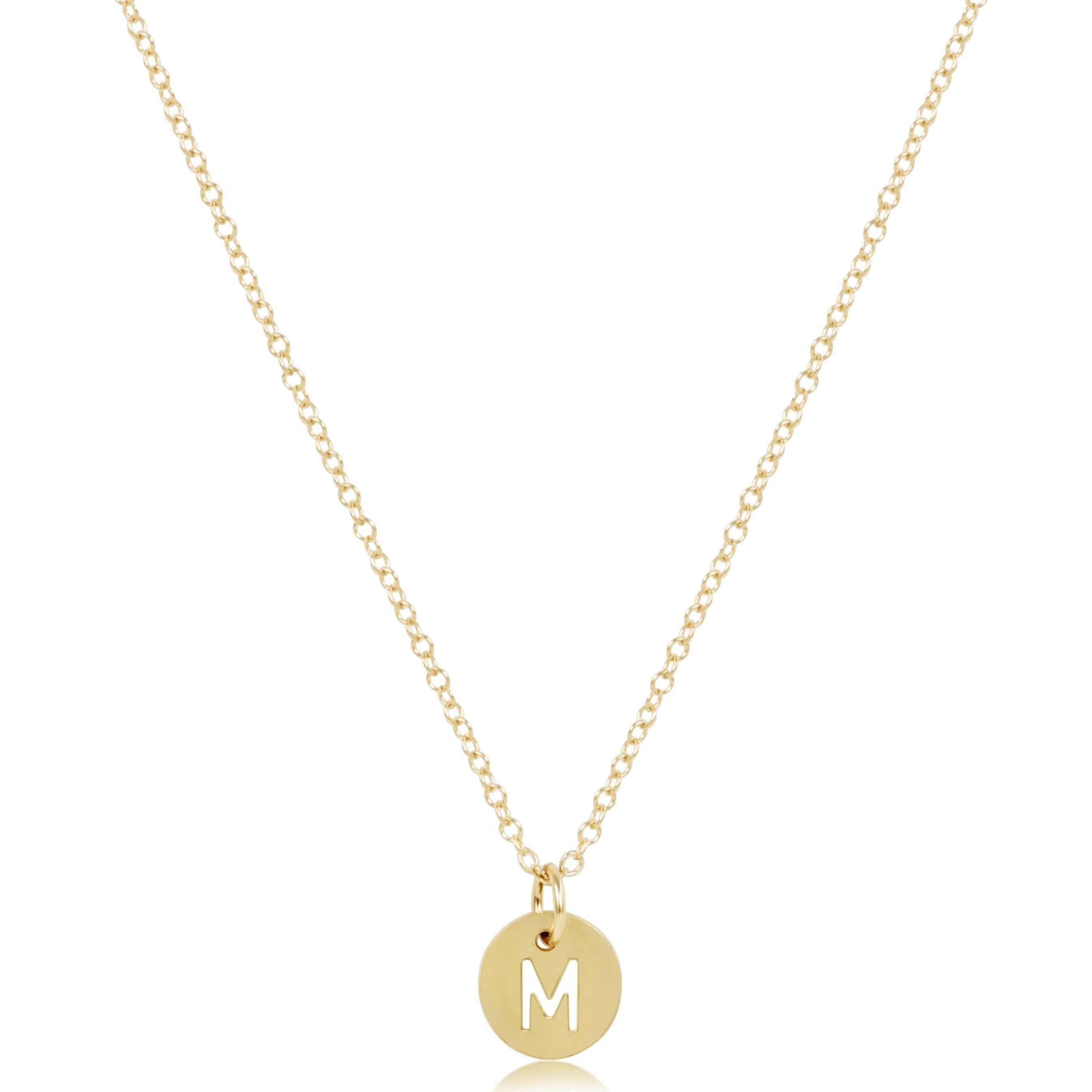 enewton 16" Necklace Gold - Respect Small Gold Disc