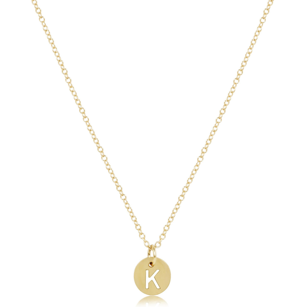 enewton 16" Necklace Gold - Respect Small Gold Disc
