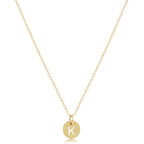 enewton 16" Necklace Gold - Respect Small Gold Disc