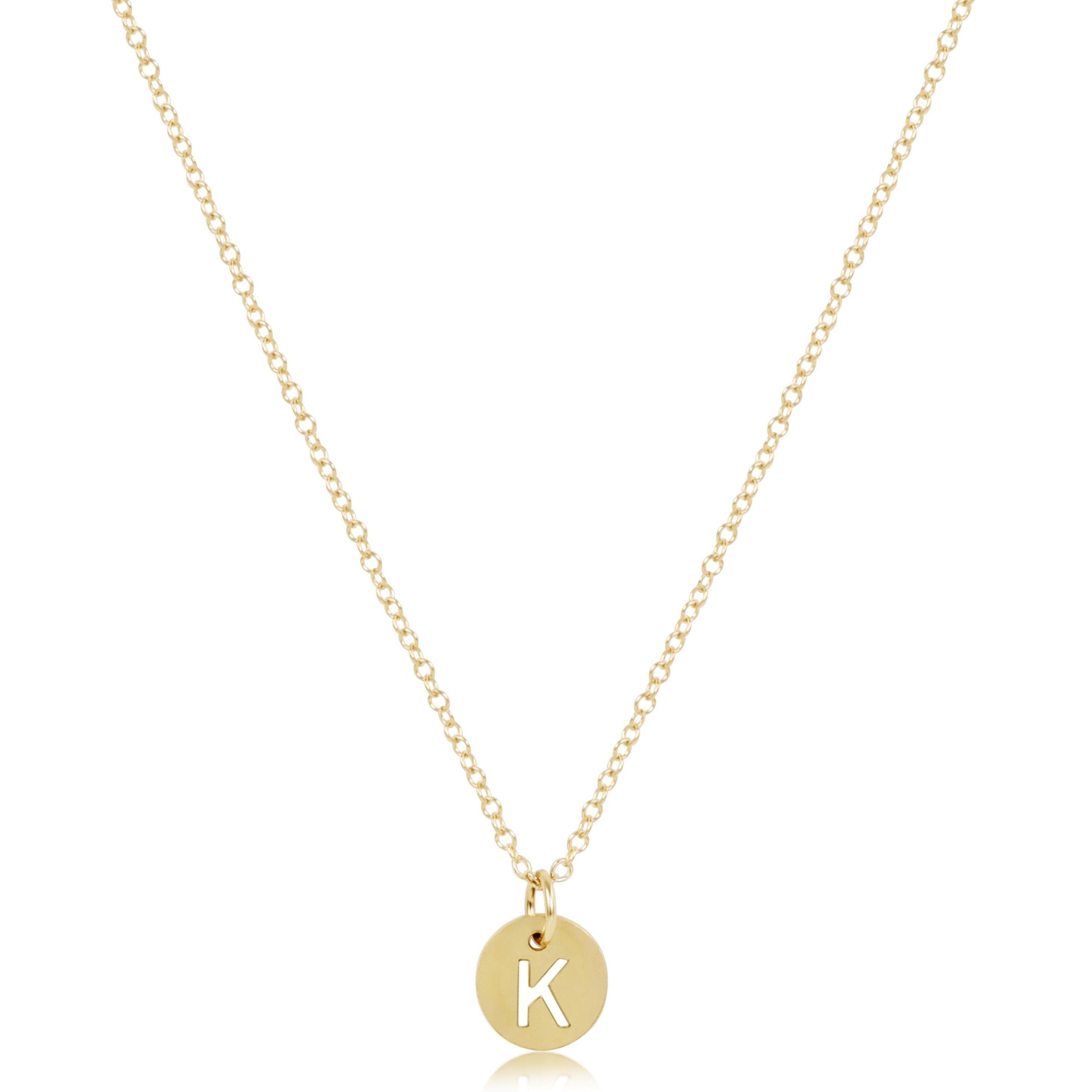 enewton 16" Necklace Gold - Respect Small Gold Disc