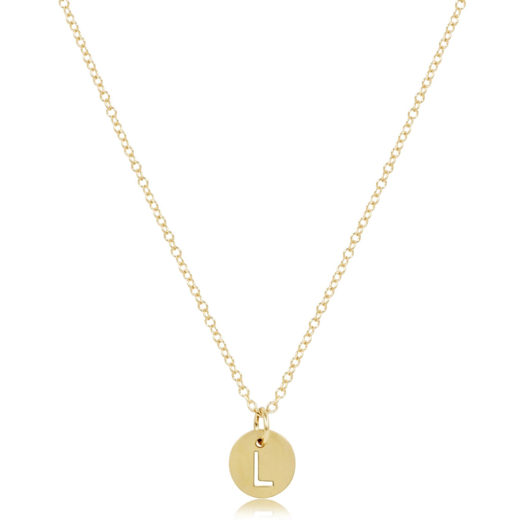 enewton 16" Necklace Gold - Respect Small Gold Disc