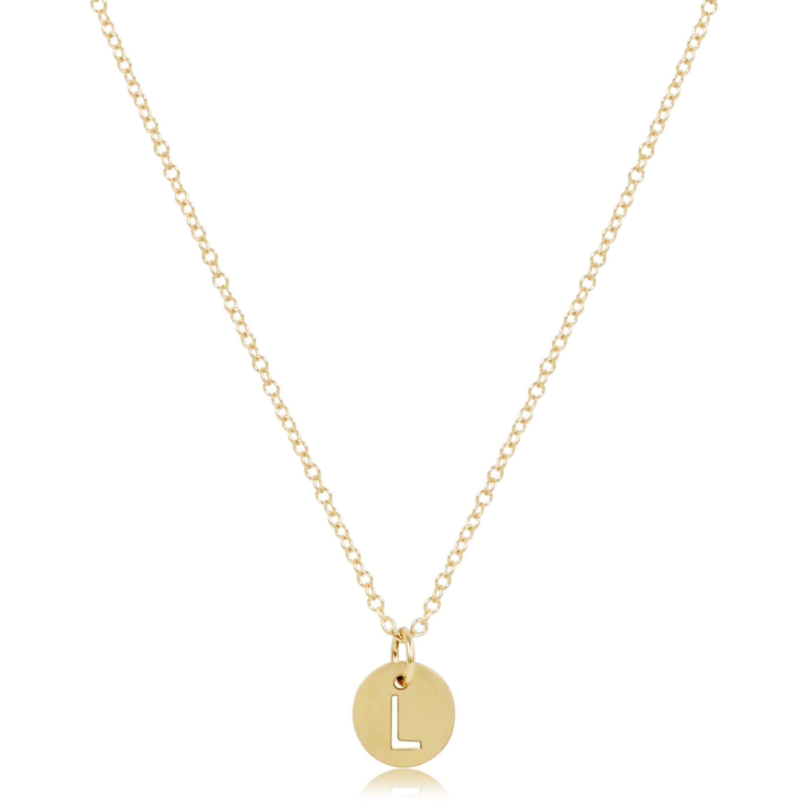 enewton 16" Necklace Gold - Respect Small Gold Disc