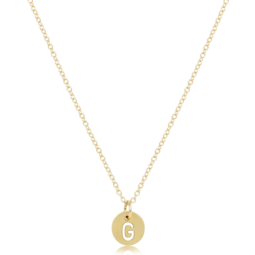 enewton 16" Necklace Gold - Respect Small Gold Disc