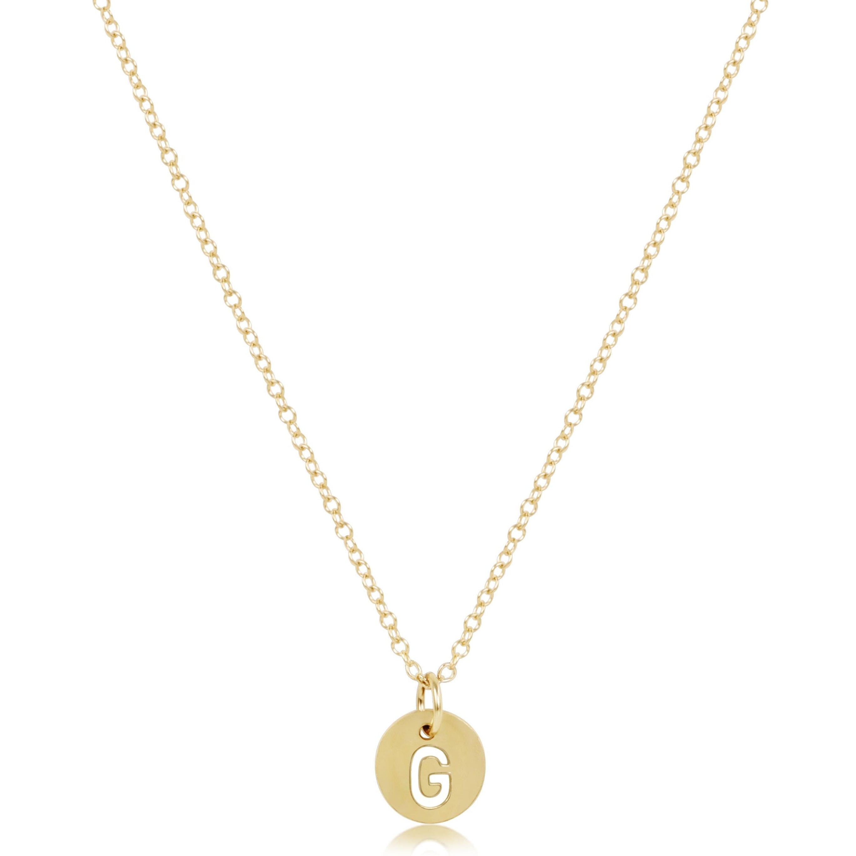 enewton 16" Necklace Gold - Respect Small Gold Disc