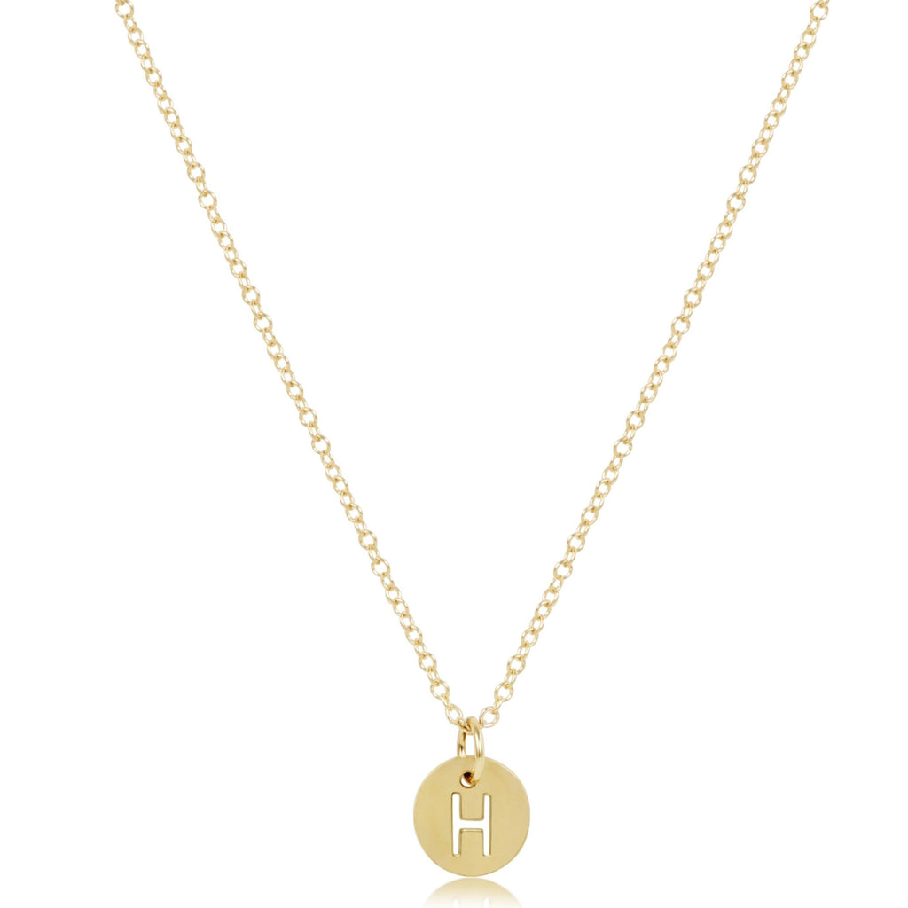 enewton 16" Necklace Gold - Respect Small Gold Disc