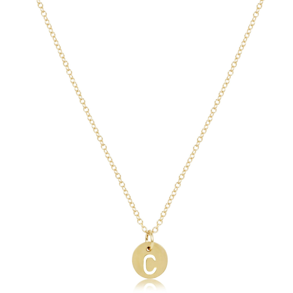 enewton 16" Necklace Gold - Respect Small Gold Disc