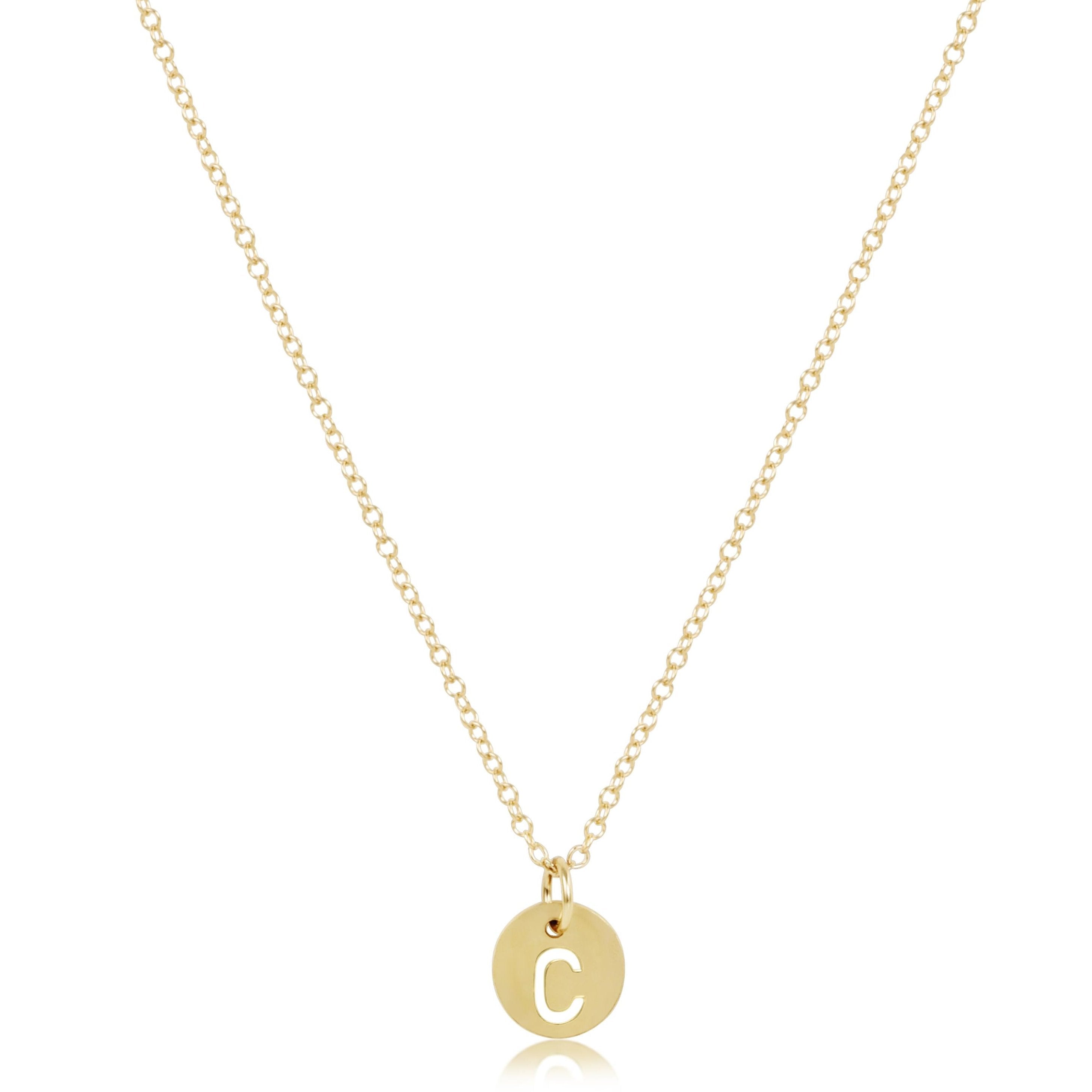 enewton 16" Necklace Gold - Respect Small Gold Disc