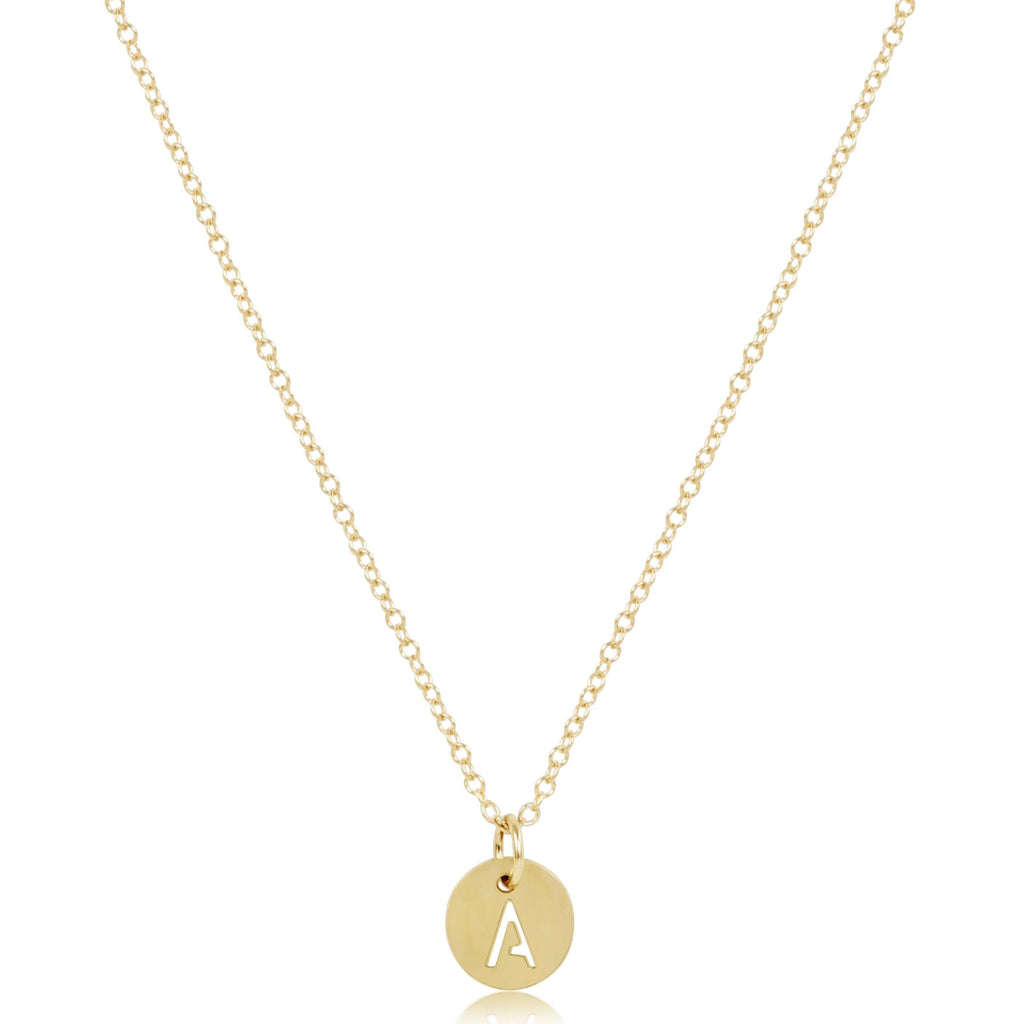 enewton 16" Necklace Gold - Respect Small Gold Disc