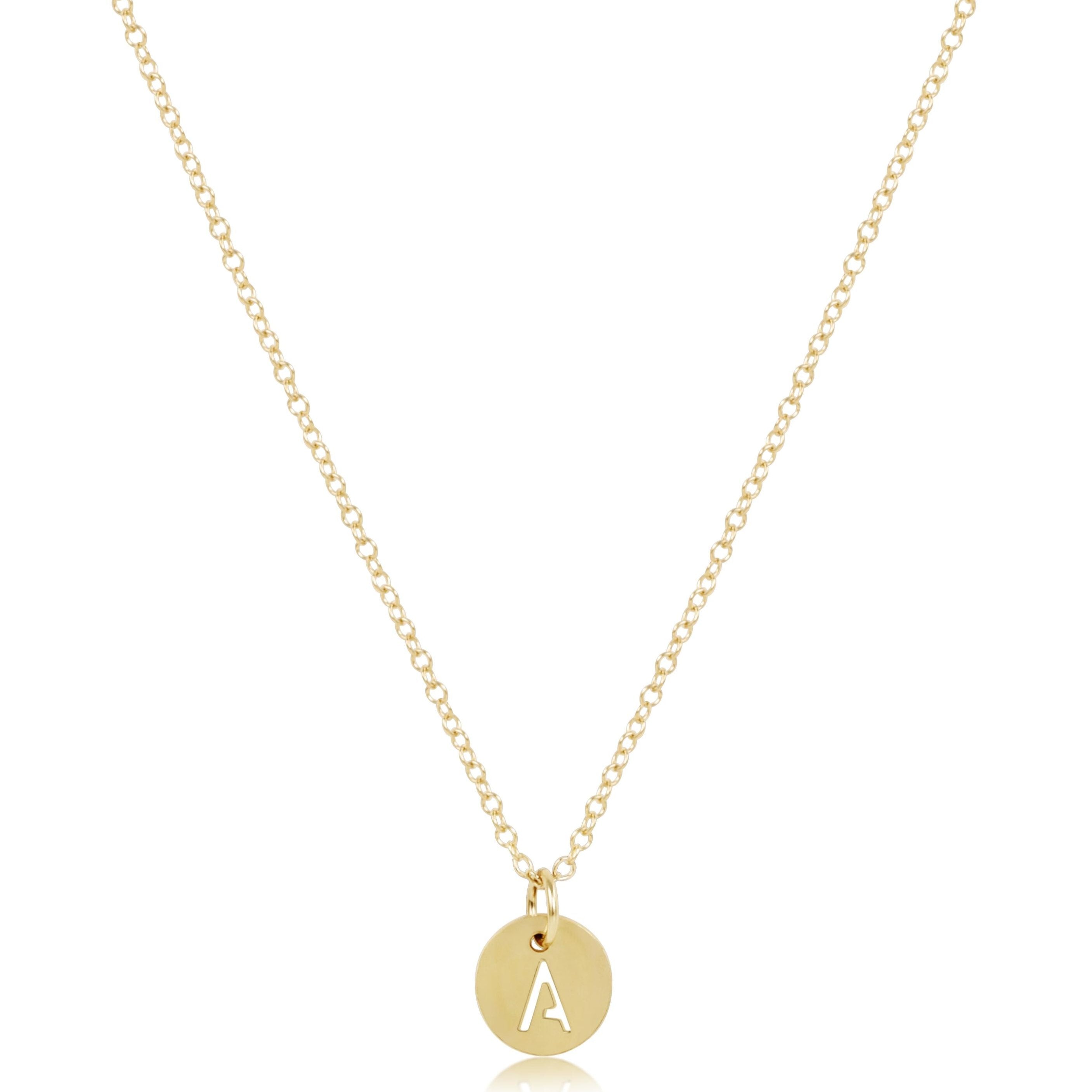 enewton 16" Necklace Gold - Respect Small Gold Disc