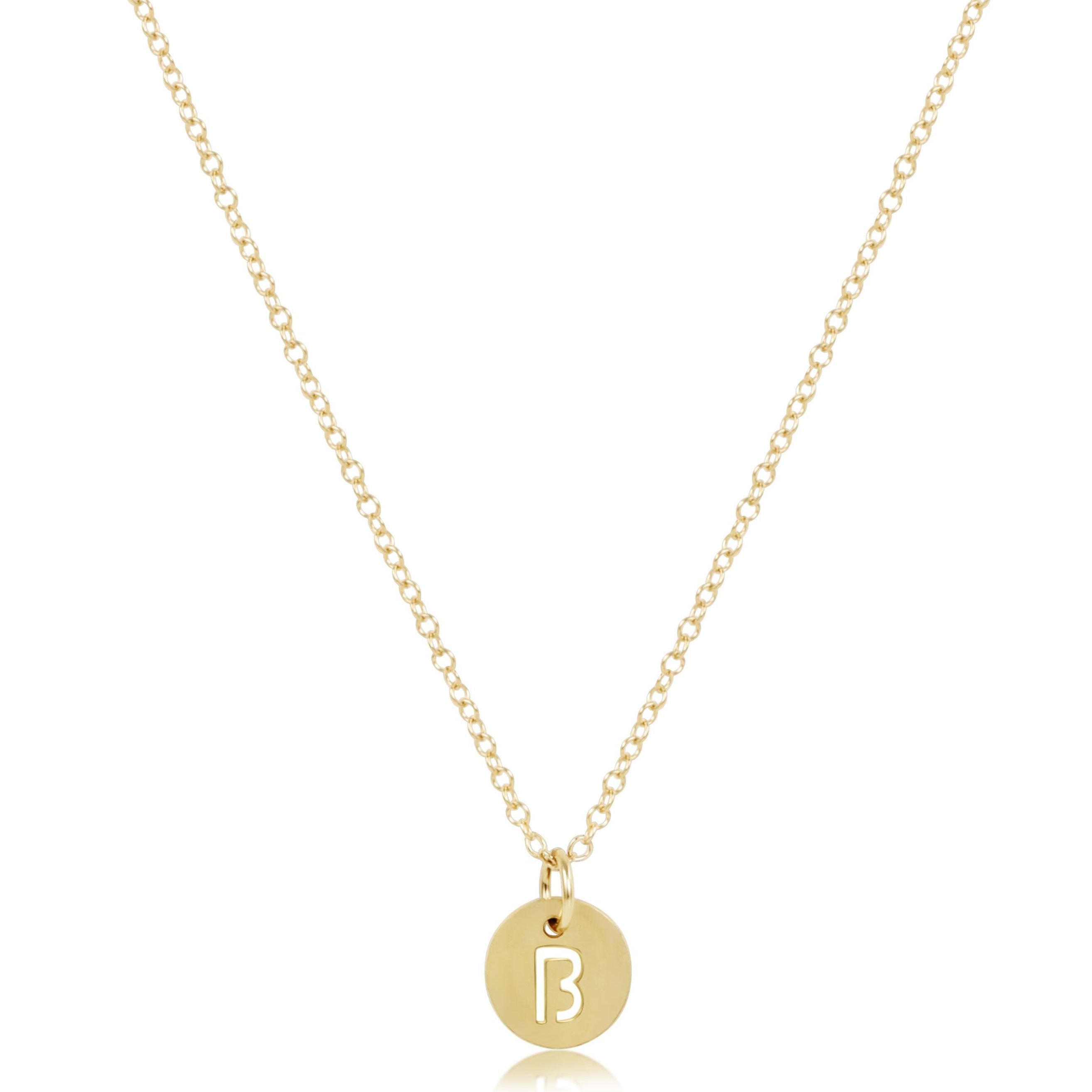 enewton 16" Necklace Gold - Respect Small Gold Disc