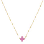enewton egirl Signature Small Cross Necklace Gold 14"