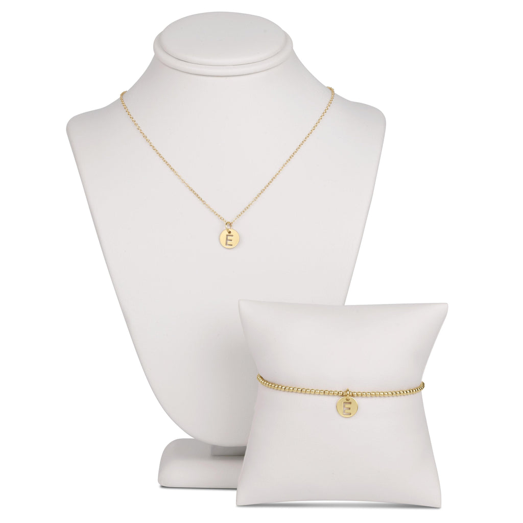 enewton Classic Gold 2mm Bead Bracelet - Respect Small Gold Disc