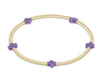 enewton Signature Cross Small Gold Pattern 2mm Bead Bracelet