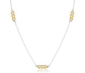 enewton 15" Choker Joy Simplicity Chain Sterling Mixed Metal - 3mm Gold