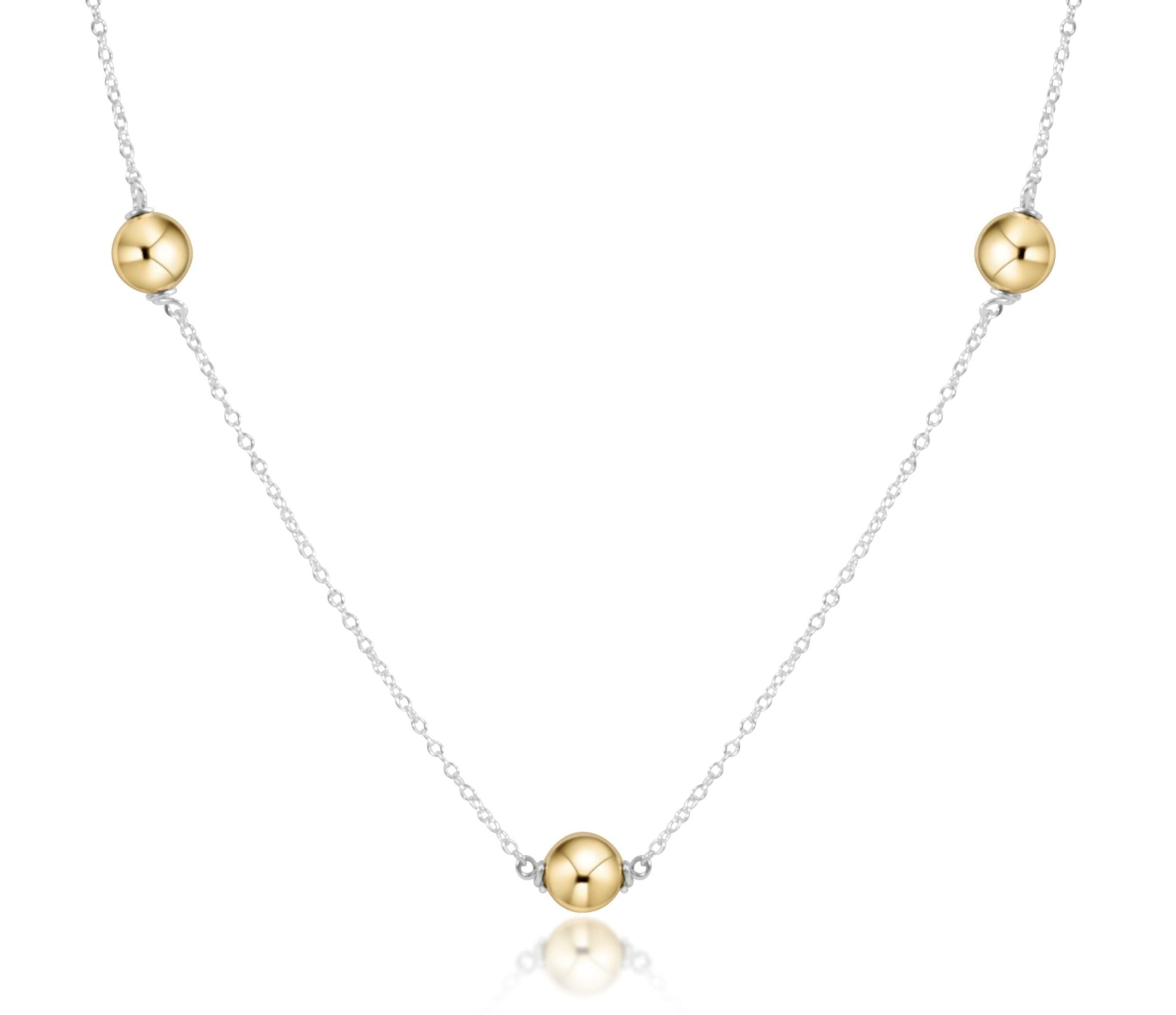 enewton Simplicity Choker Chain Sterling Mixed Metal - Classic 6mm Gold