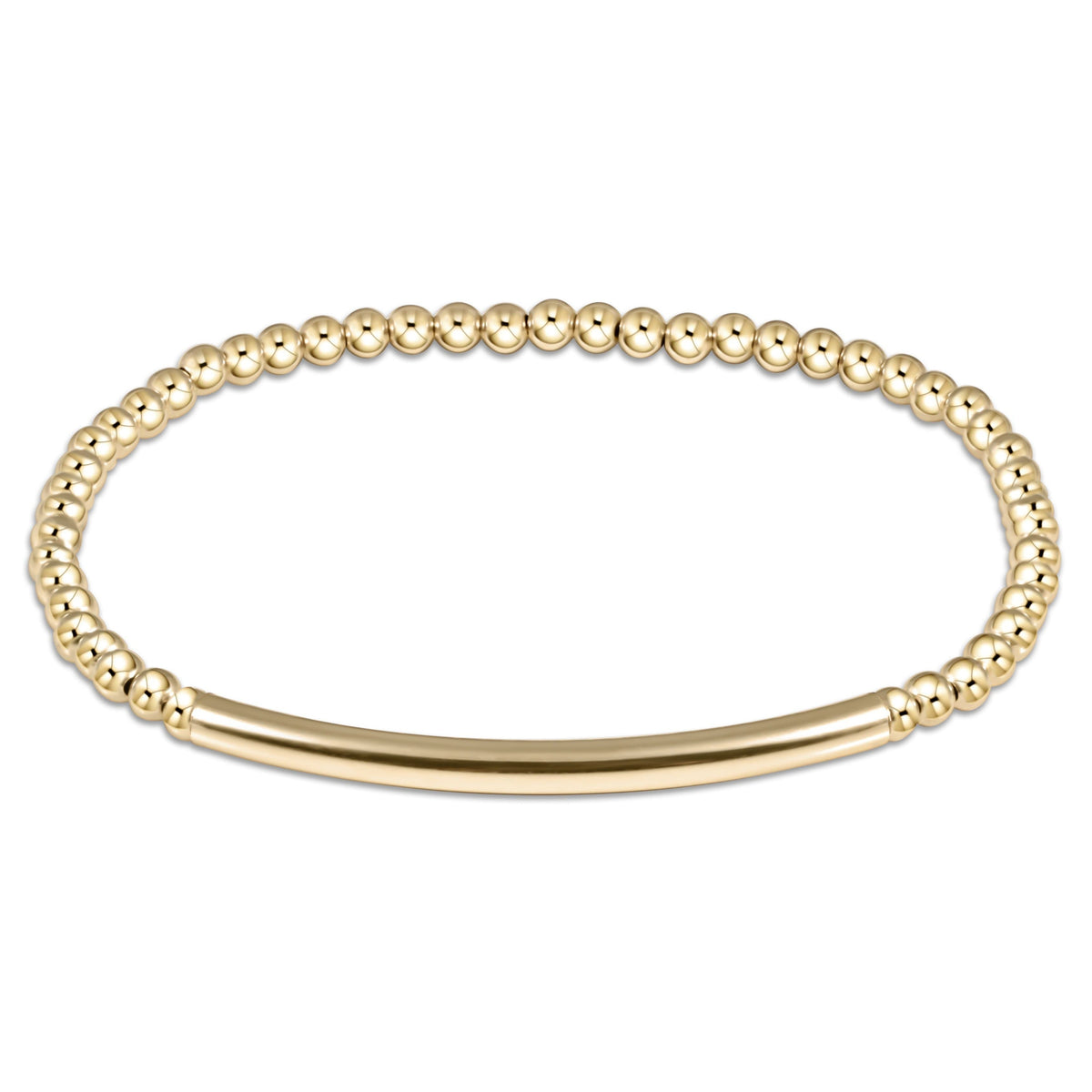enewton Extends - Classic Gold 3mm Bead Bracelet - Bliss Bar Smooth