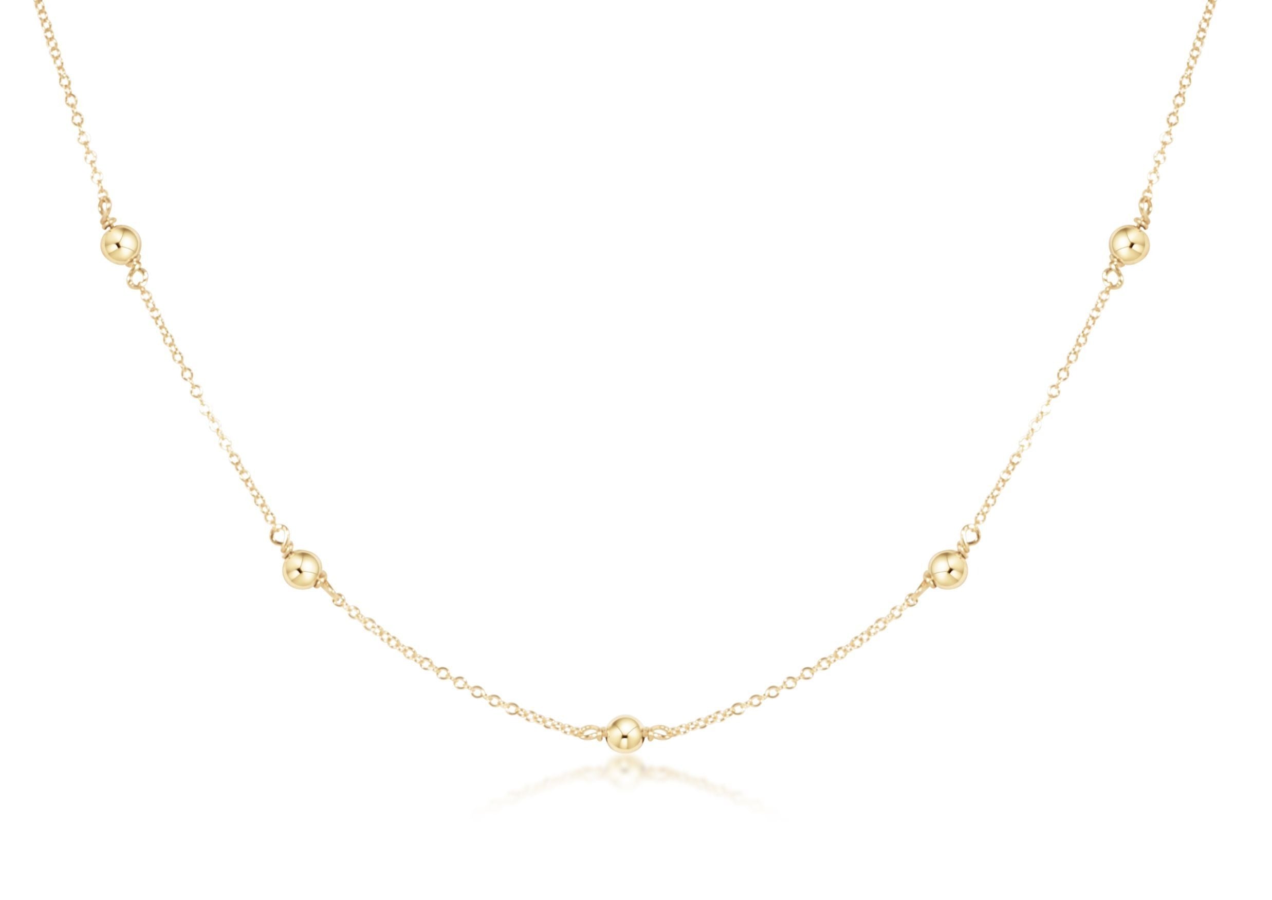 enewton Choker Simplicity Chain Gold - Classic 4mm Gold