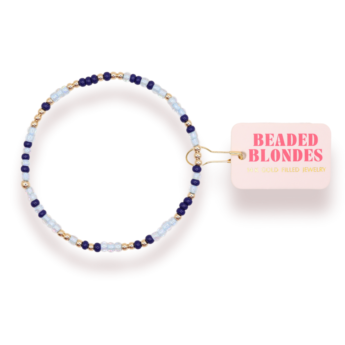 Beaded Blondes Kappa Kappa Gamma Sprinkle Bracelet Standard 6.75 inch