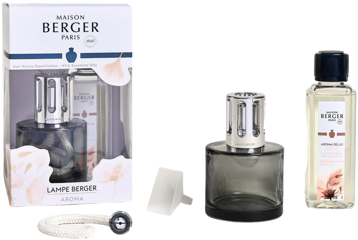 Lampe Berger Aroma Gift Set Lamp Moss Green with 250ml Aroma Relax