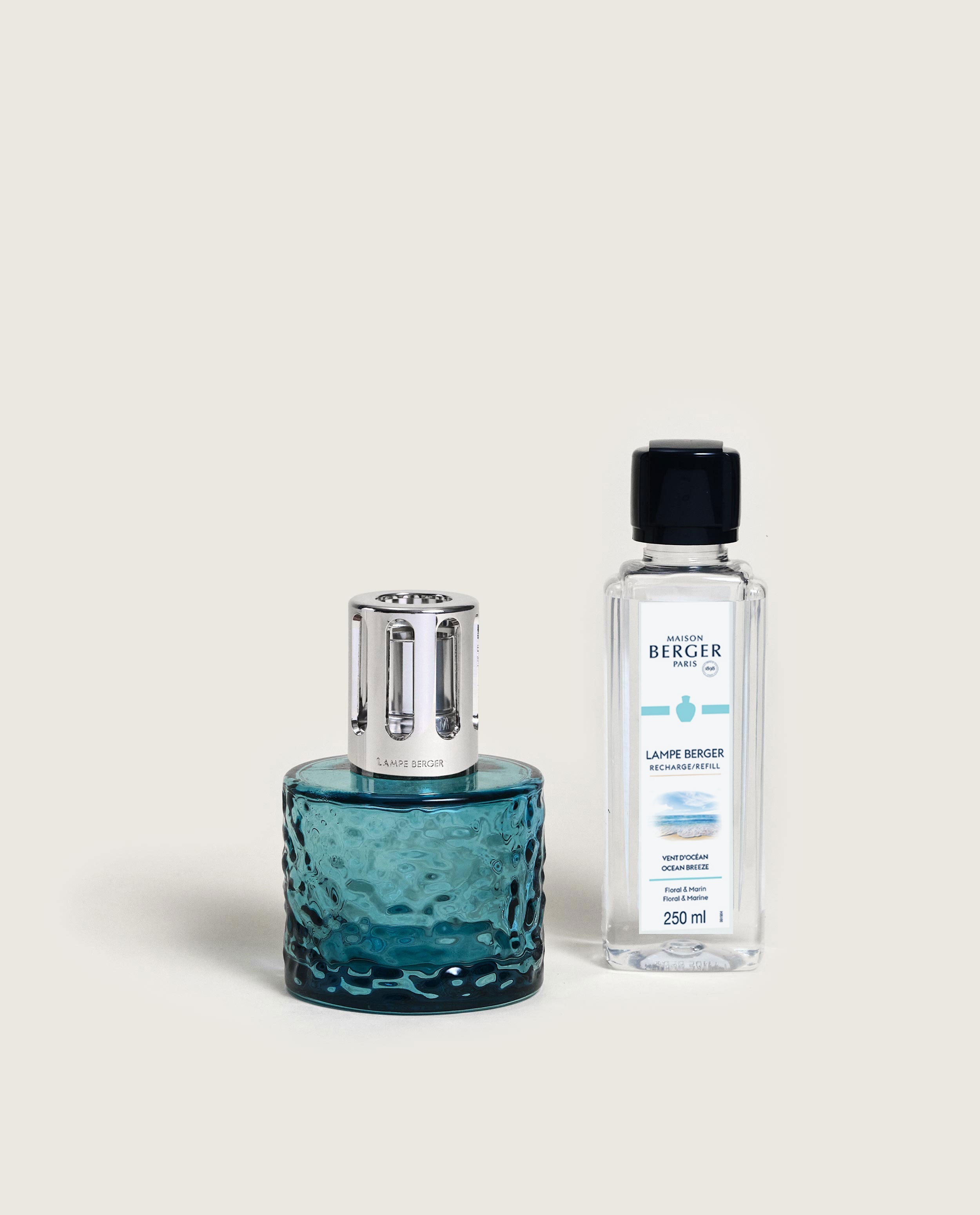 Lampe Berger Mirage Azure Fragrance Lamp Gift Set with Ocean Breeze