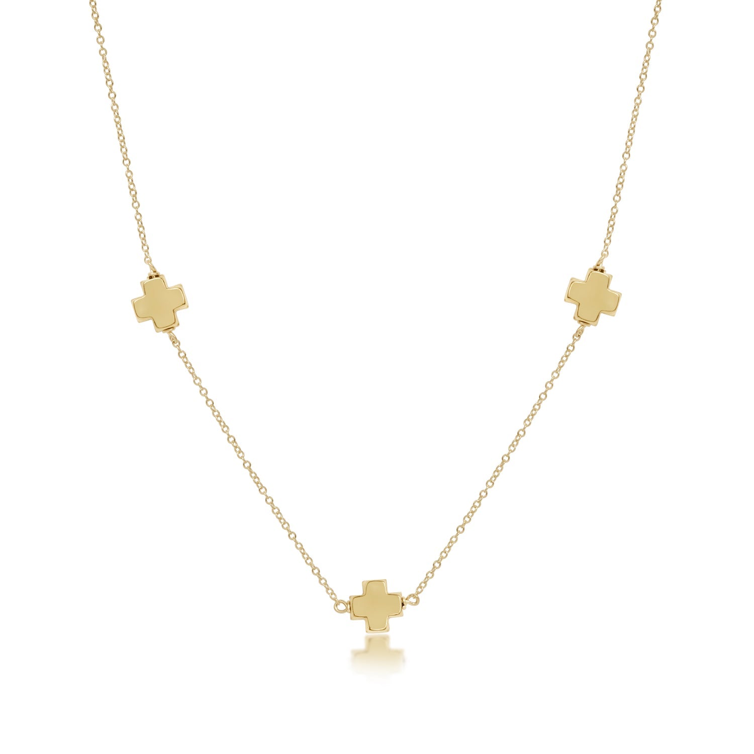 enewton Choker Simplicity Chain Gold - Signature Cross Gold