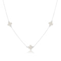 enewton Choker Simplicity Chain Sterling - Signature Cross Off-White