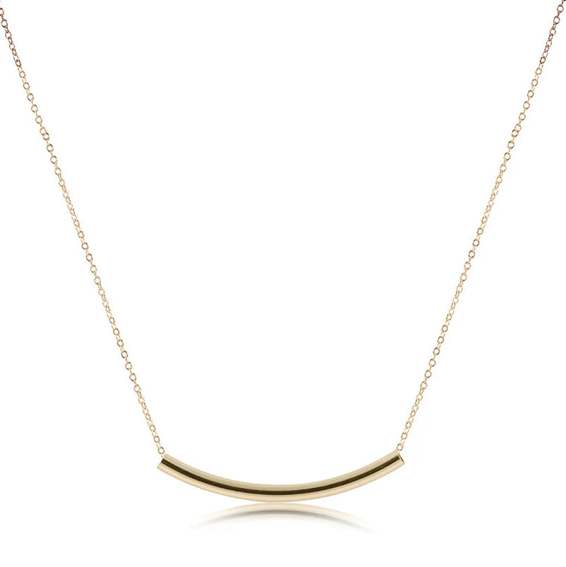 enewton 16" Necklace Gold - Bliss Bar Smooth Gold