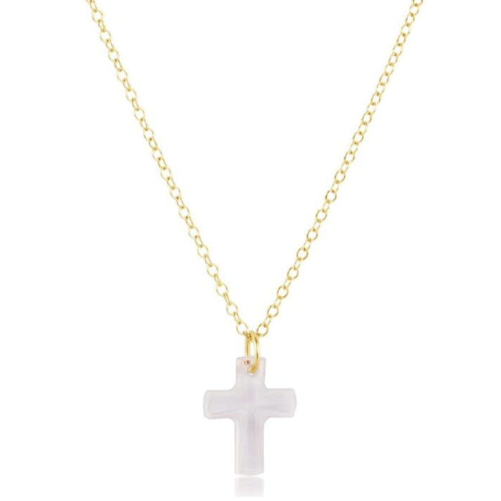 enewton 16" Necklace Gold - Blessed Crystal Charm