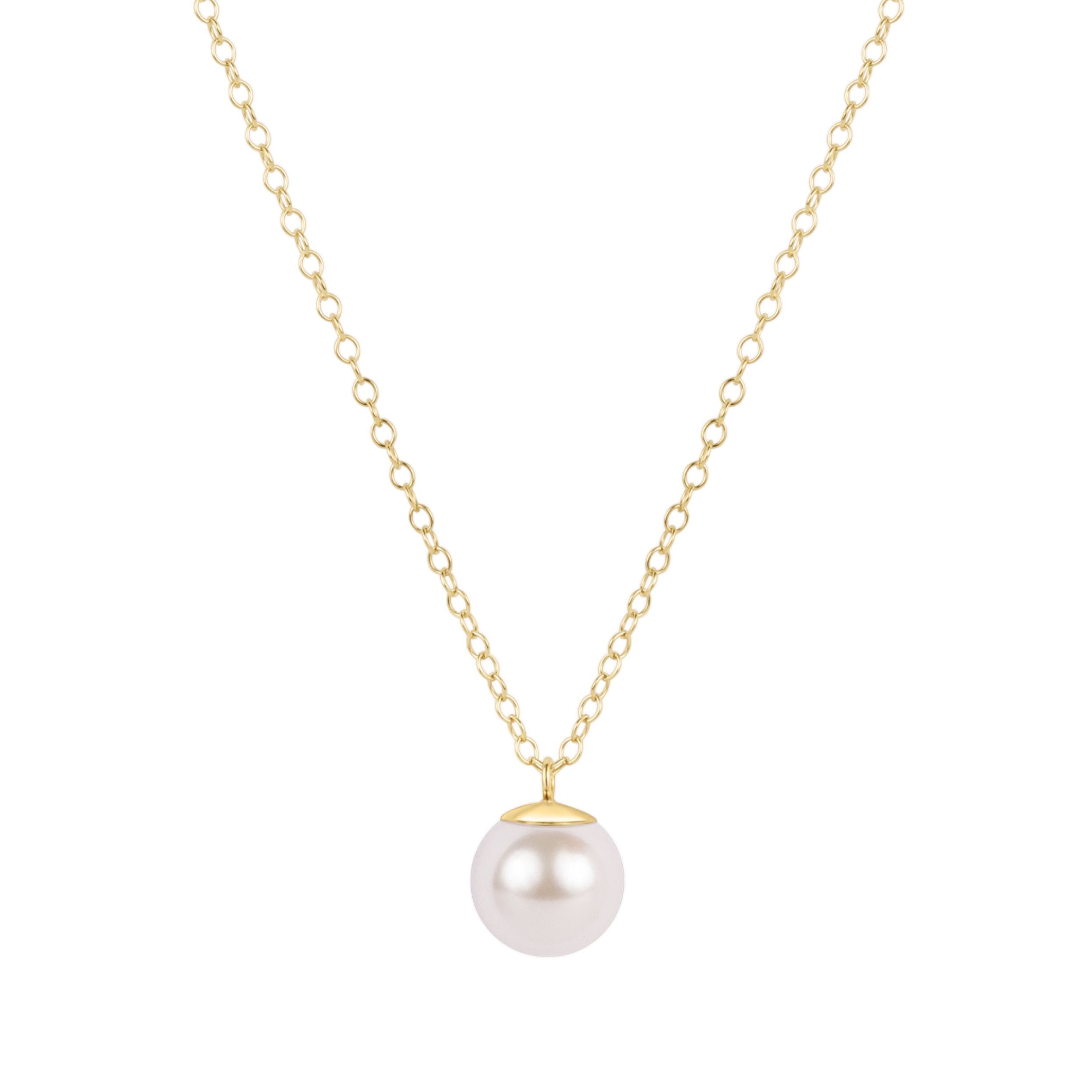 enewton 16" Necklace Gold - Classic Pearl 10mm Charm