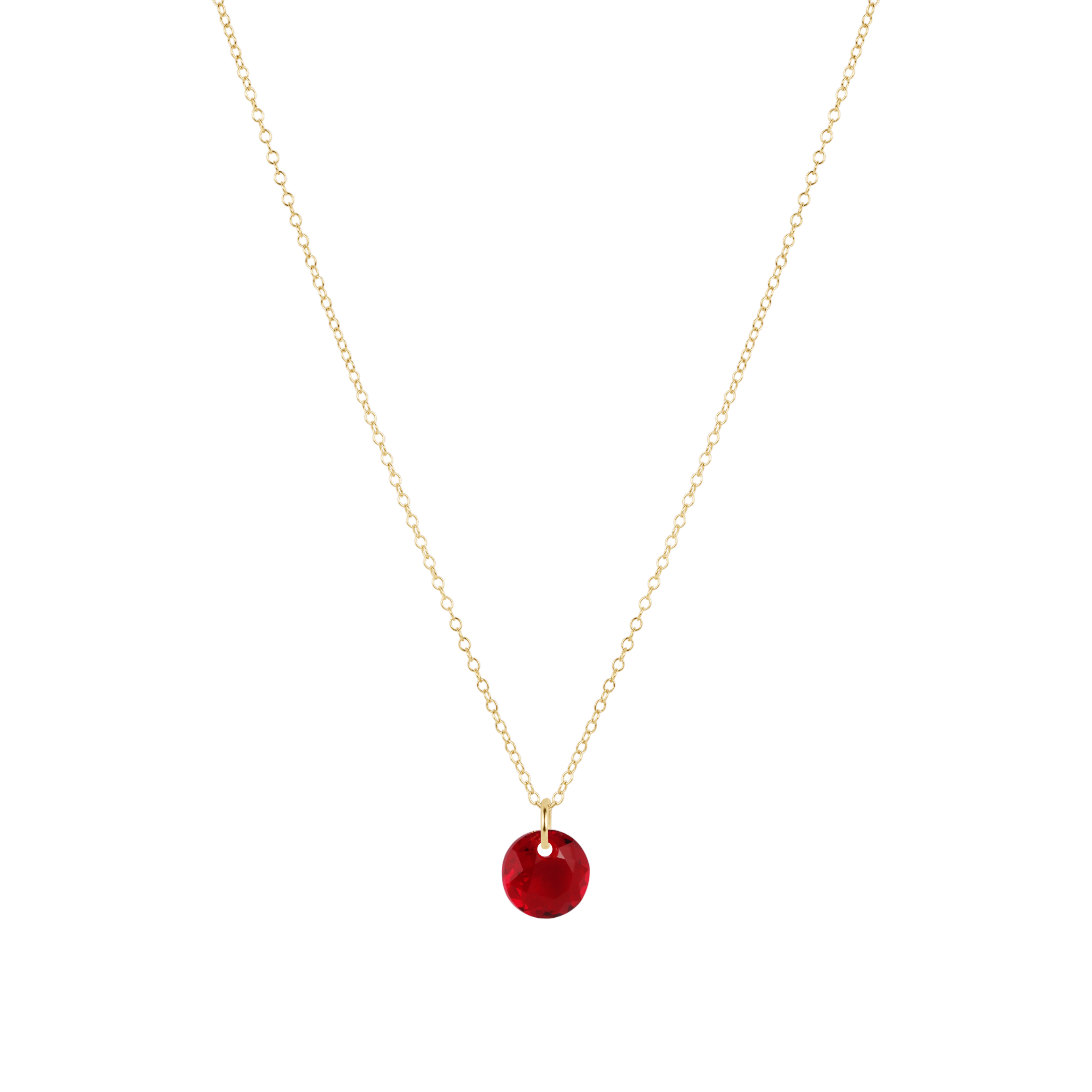 enewton Reflection Birthstone 16" Gold Necklace - Small Charm - January