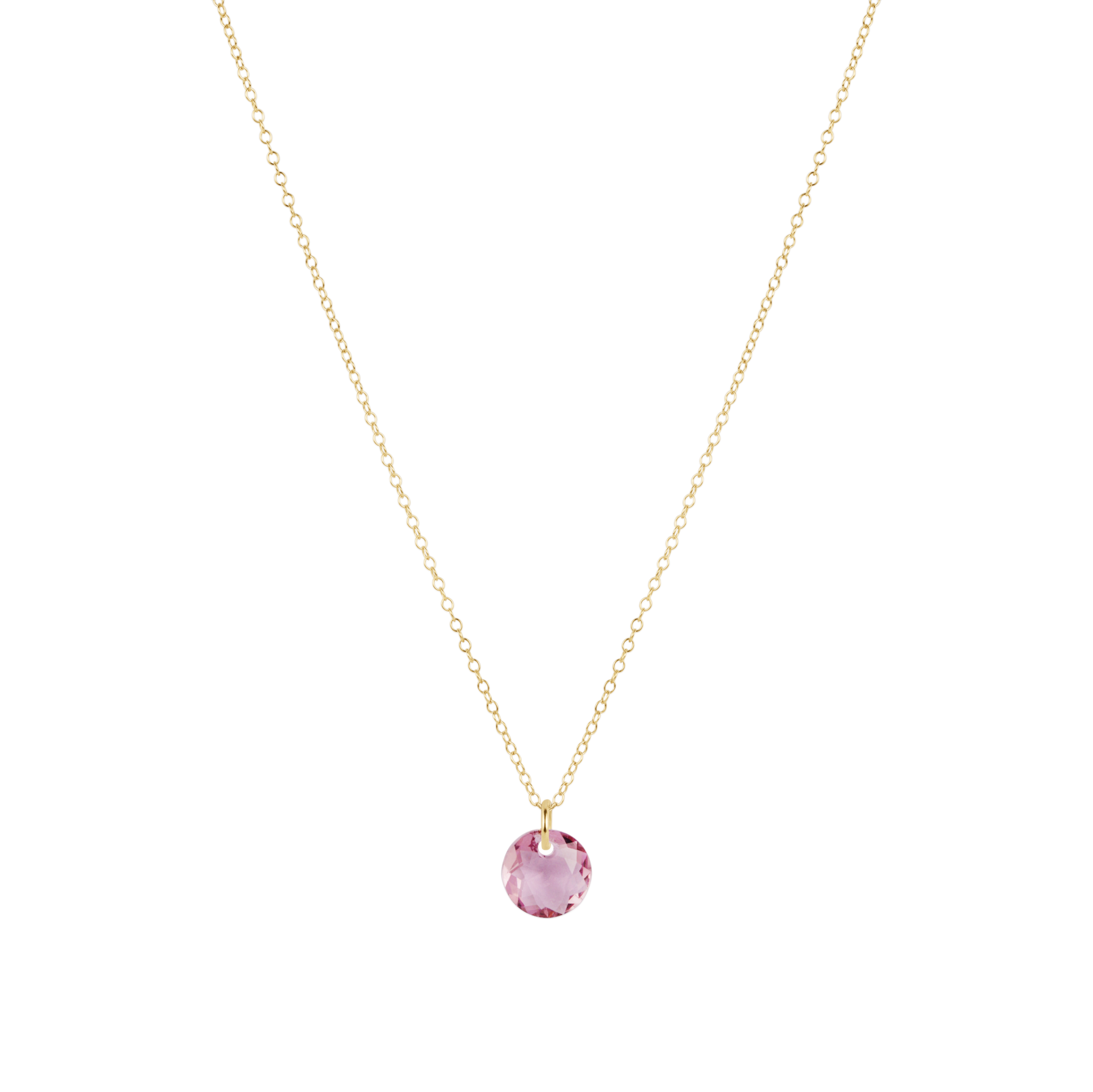 enewton Reflection Birthstone 16" Gold Necklace - Small Charm - February