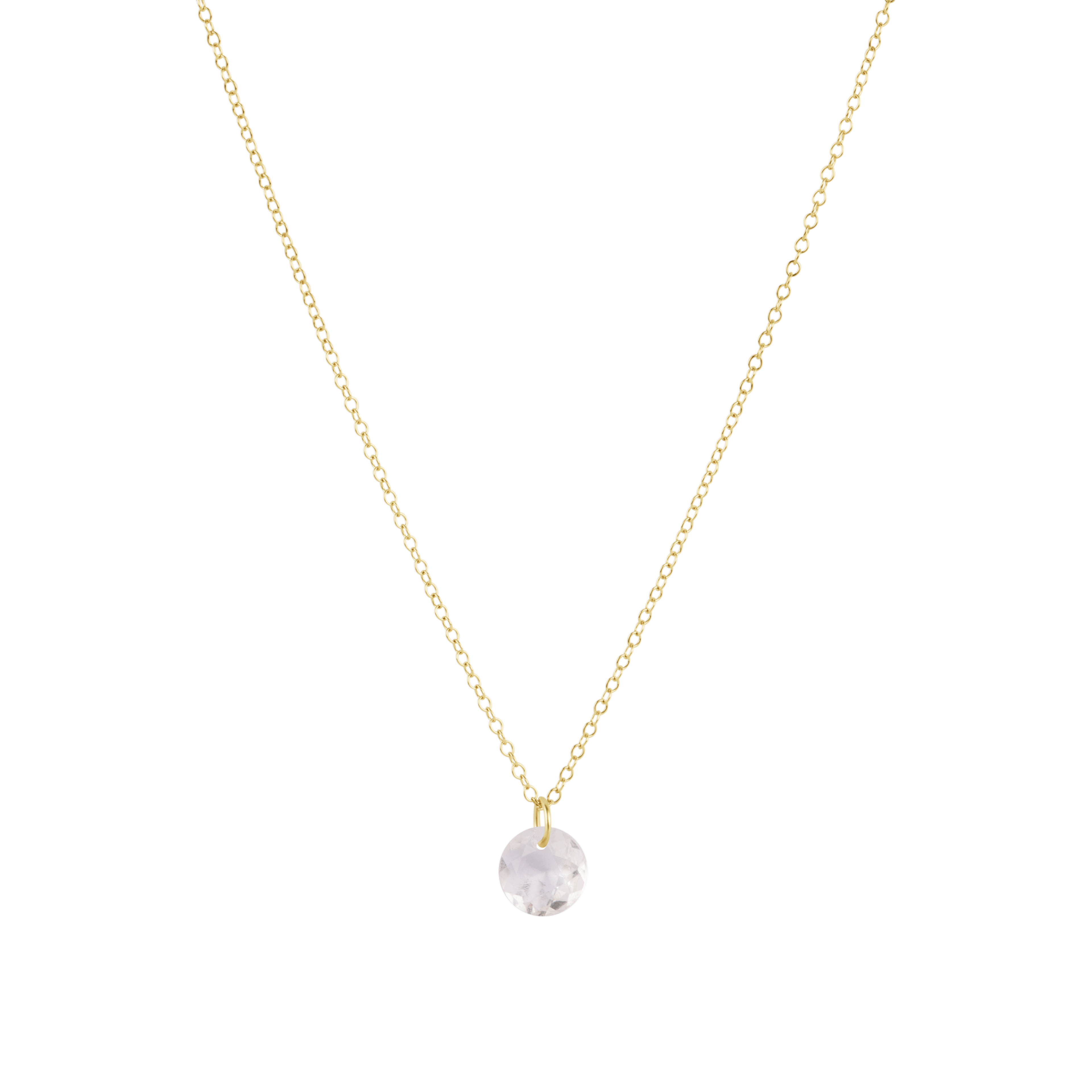 enewton Reflection Birthstone 16" Gold Necklace - Small Charm - April