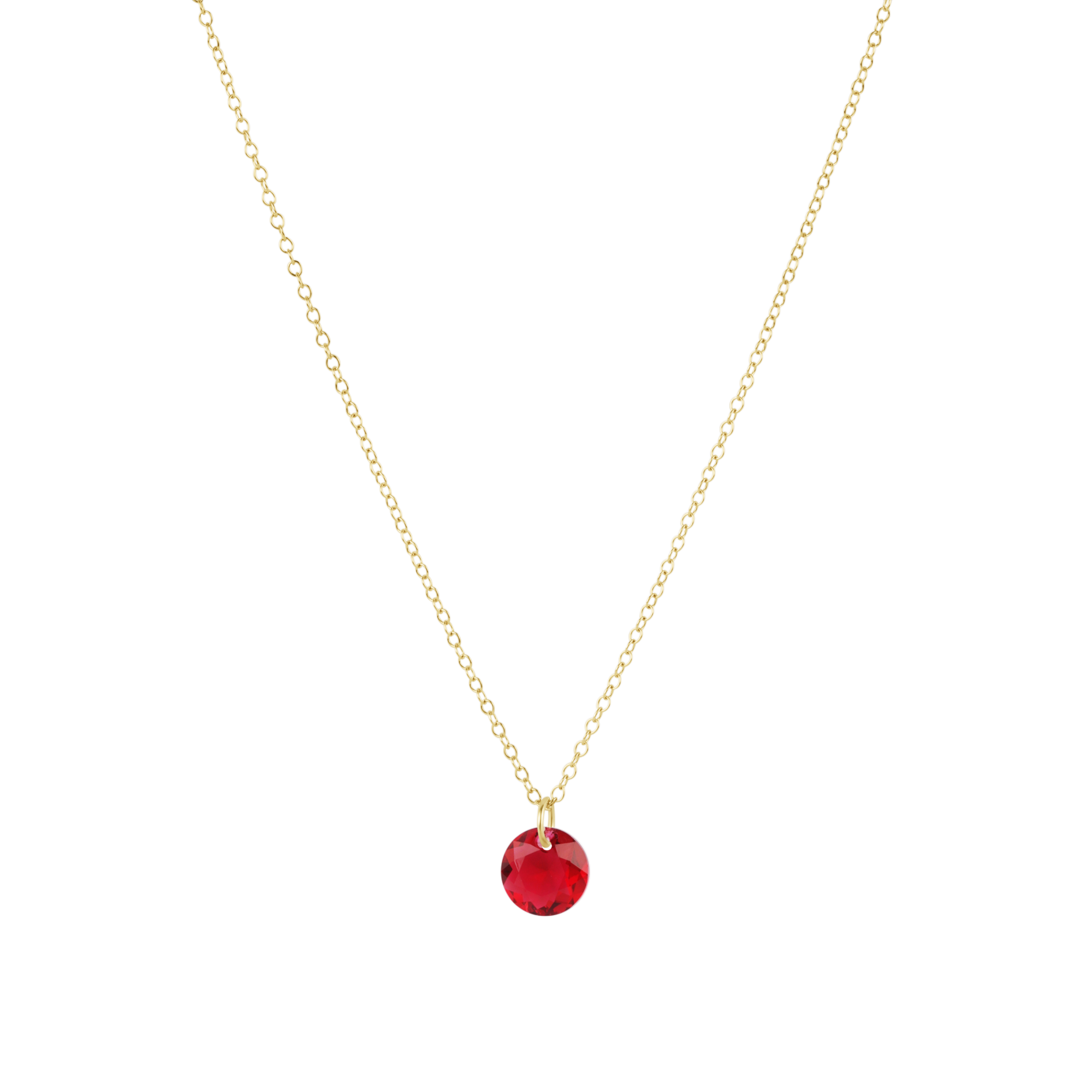 enewton Reflection Birthstone 16" Gold Necklace - Small Charm - July