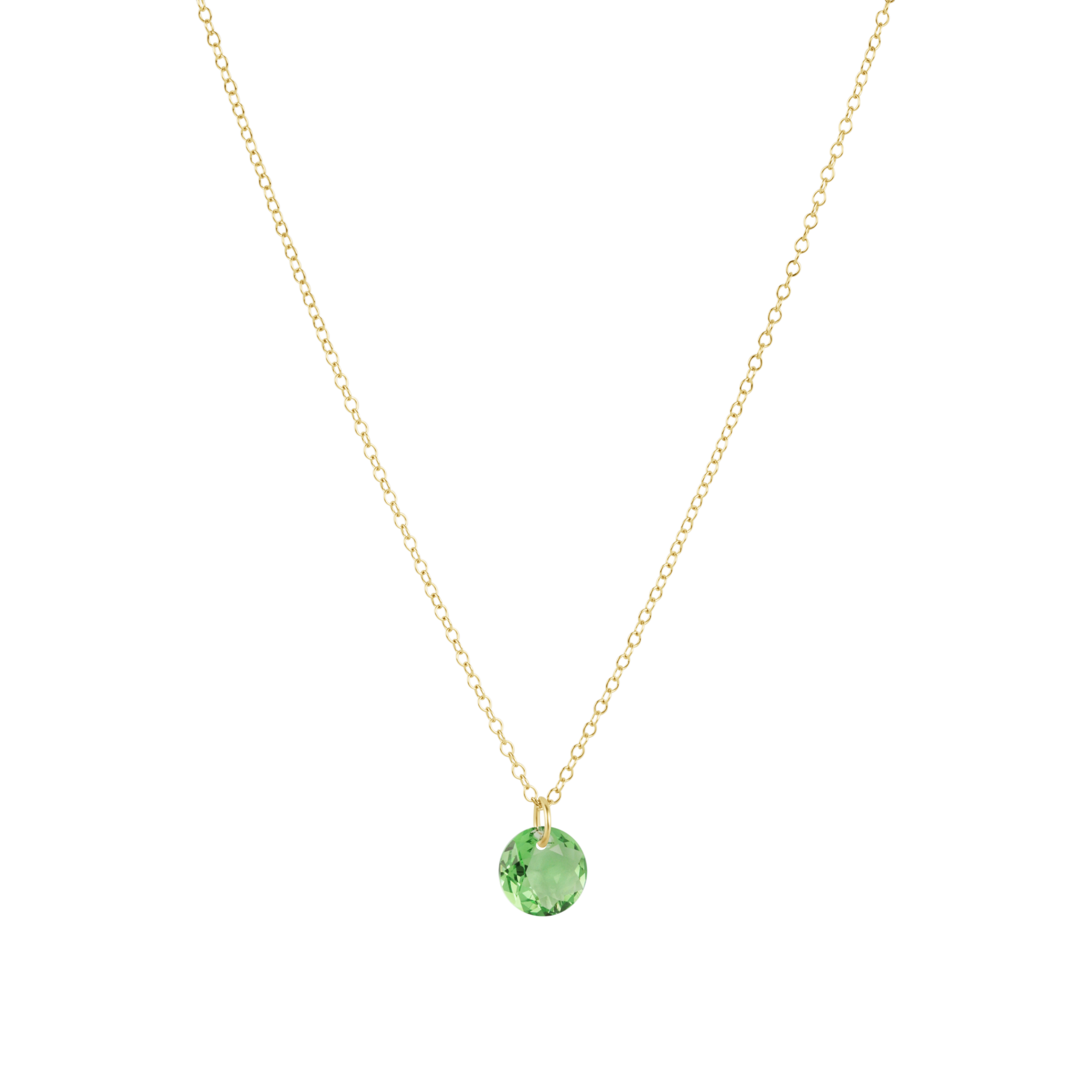 enewton Reflection Birthstone 16" Gold Necklace - Small Charm - August