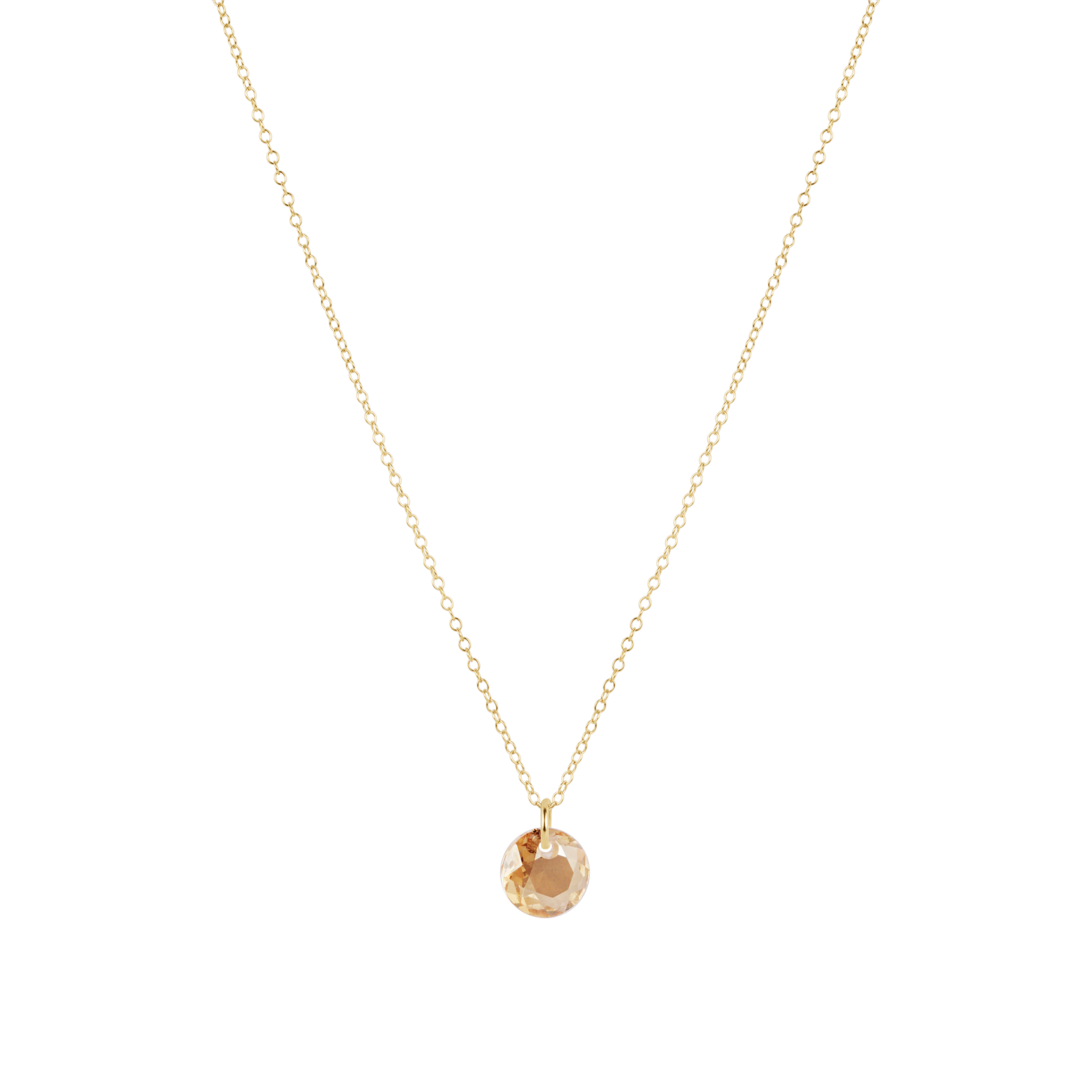enewton Reflection Birthstone 16" Gold Necklace - Small Charm - November