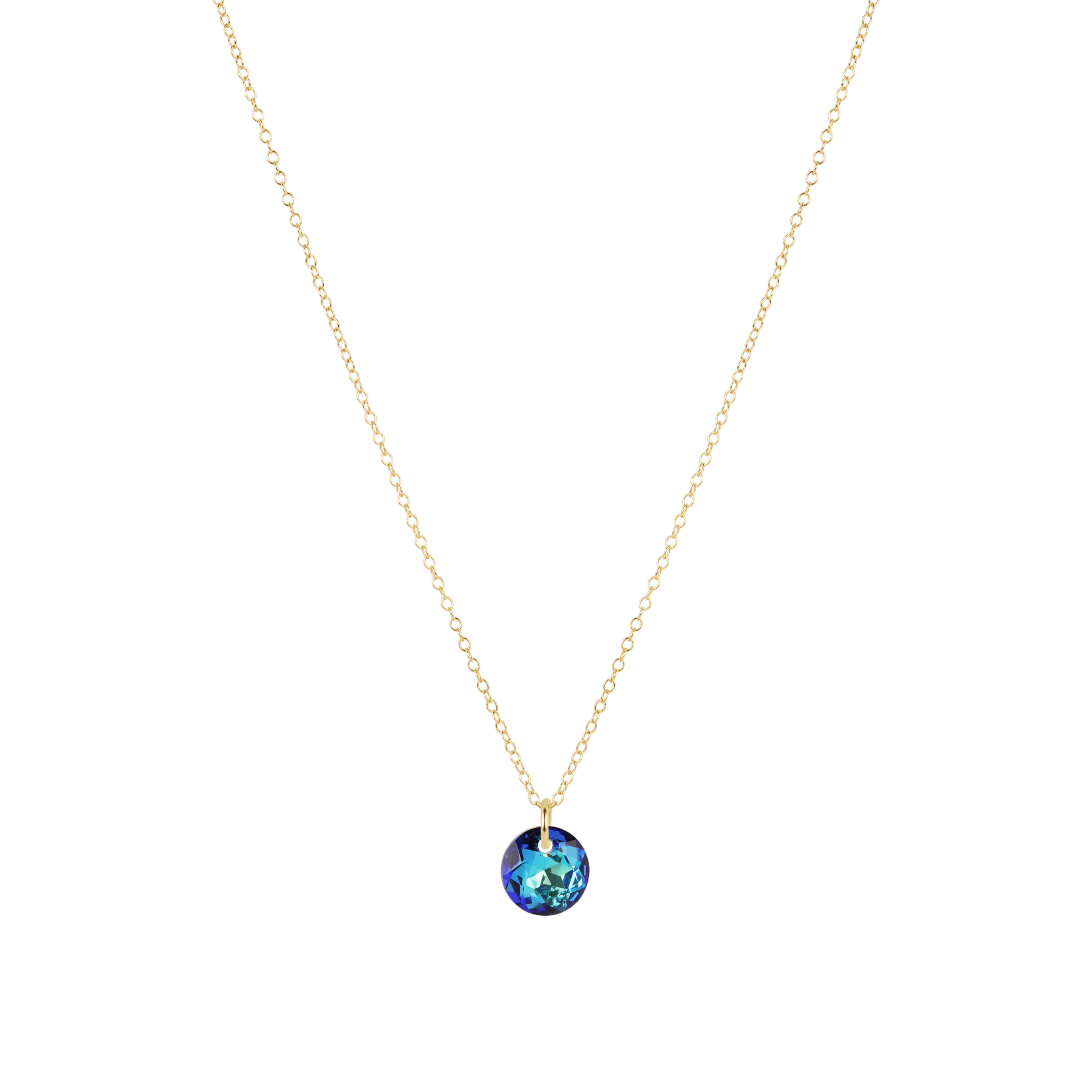enewton Reflection Birthstone 16" Gold Necklace - Small Charm - December