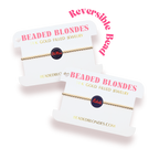 Beaded Blondes Ole Miss Rebels Gold Logo Bracelete Standard 6.75 inch