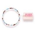 Beaded Blondes Pi Beta Phi Sprinkle Bracelet Standard 6.75 inch